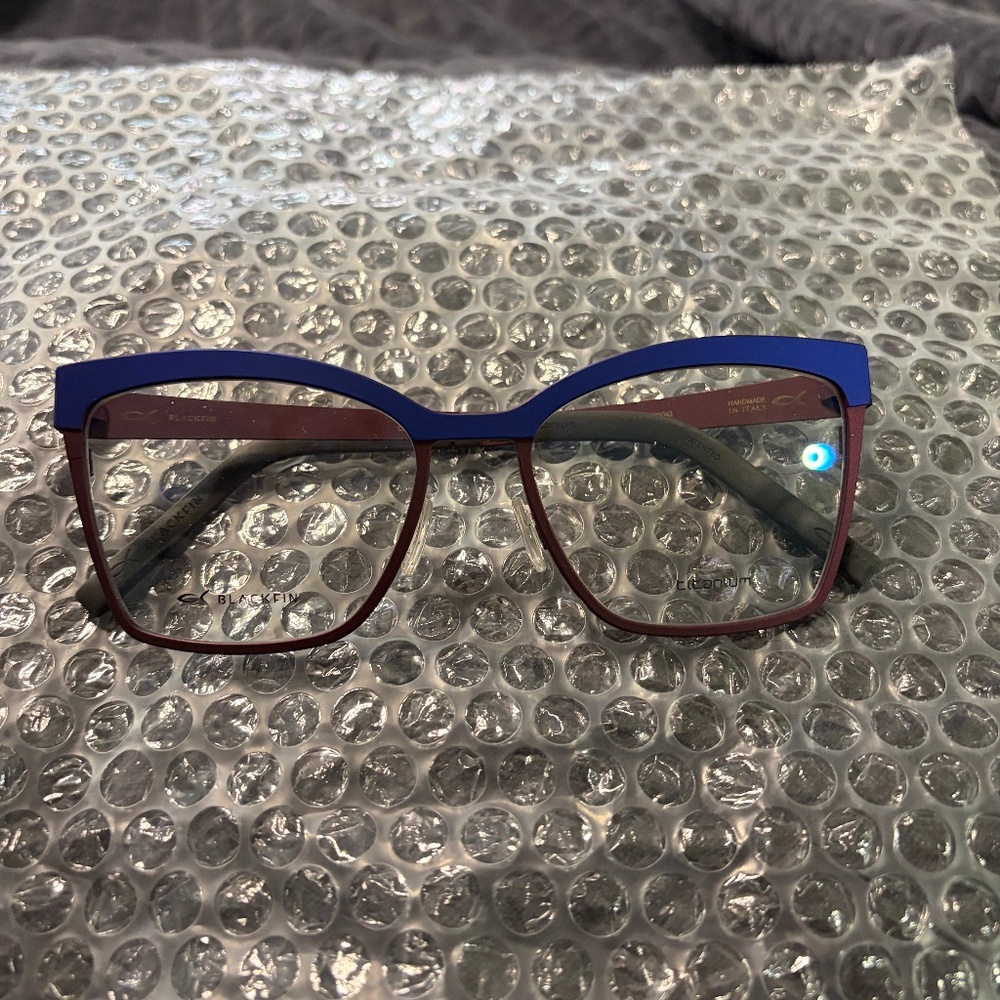 NEW BLACKFIN BF960 COL.1403 ROSE HALL ROSE/BLUE AUTHENTIC FRAMES EYEGLASSES 53
